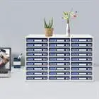 

Desktop Literature Organizer Adjustable File Sorter Mail Center Magazine Holder Paper Storage Cabinet Classroom Keepers Mailbox