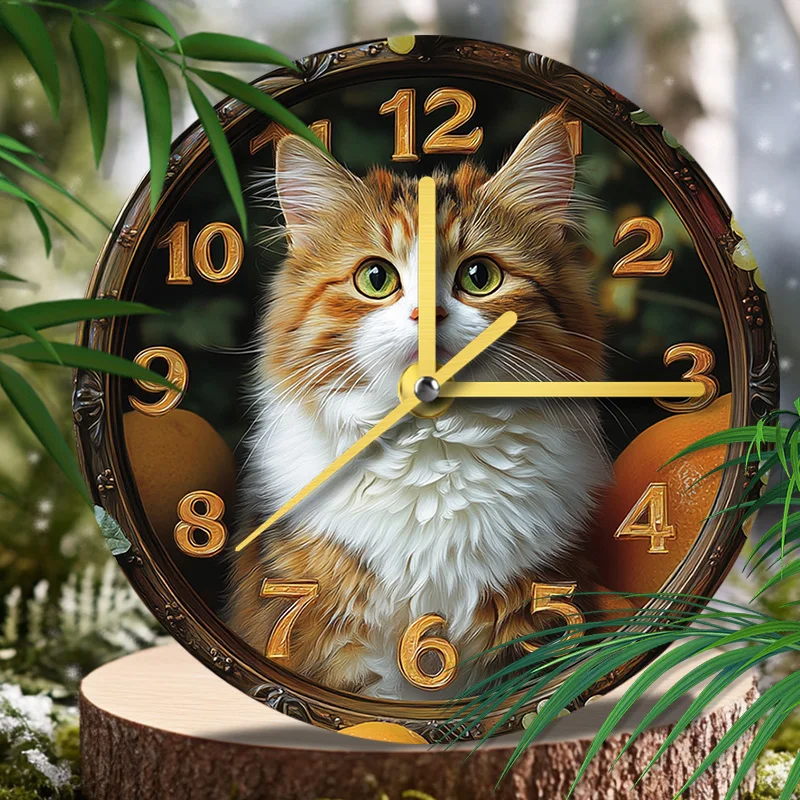 Maine Coon Pet Clock Unique Home Décor for Living Room, Bedroom, or Dining Area - Ideal Christmas Present