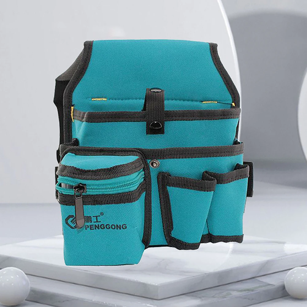 Borsa per attrezzi da elettricista in tessuto Oxford borsa multifunzionale per attrezzi da cintura Multi-tasche tasca impermeabile in vita per strumento Hardware