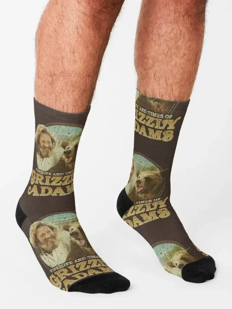 The Life and Times of Grizzly Adams Socks funny gift cute Antiskid soccer ankle Socks Men Women's