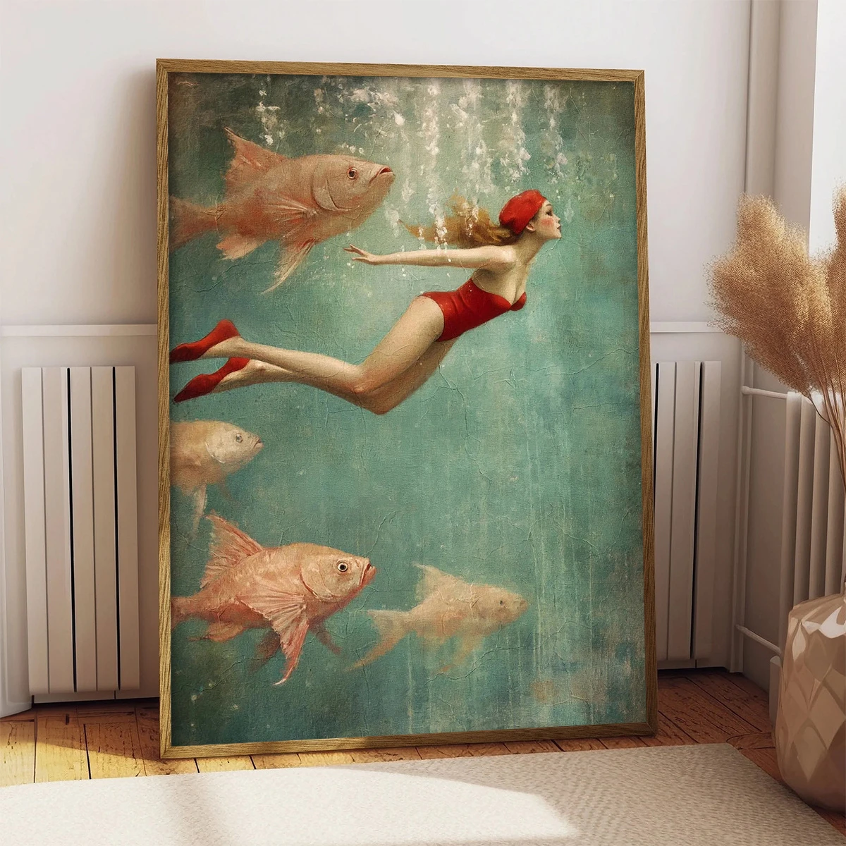 

Jigsaw Puzzle Underwater Girl Surrealist Home Decor Adults Puzzle Games Family Fun Floor Puzzles Educational Toys for Kids