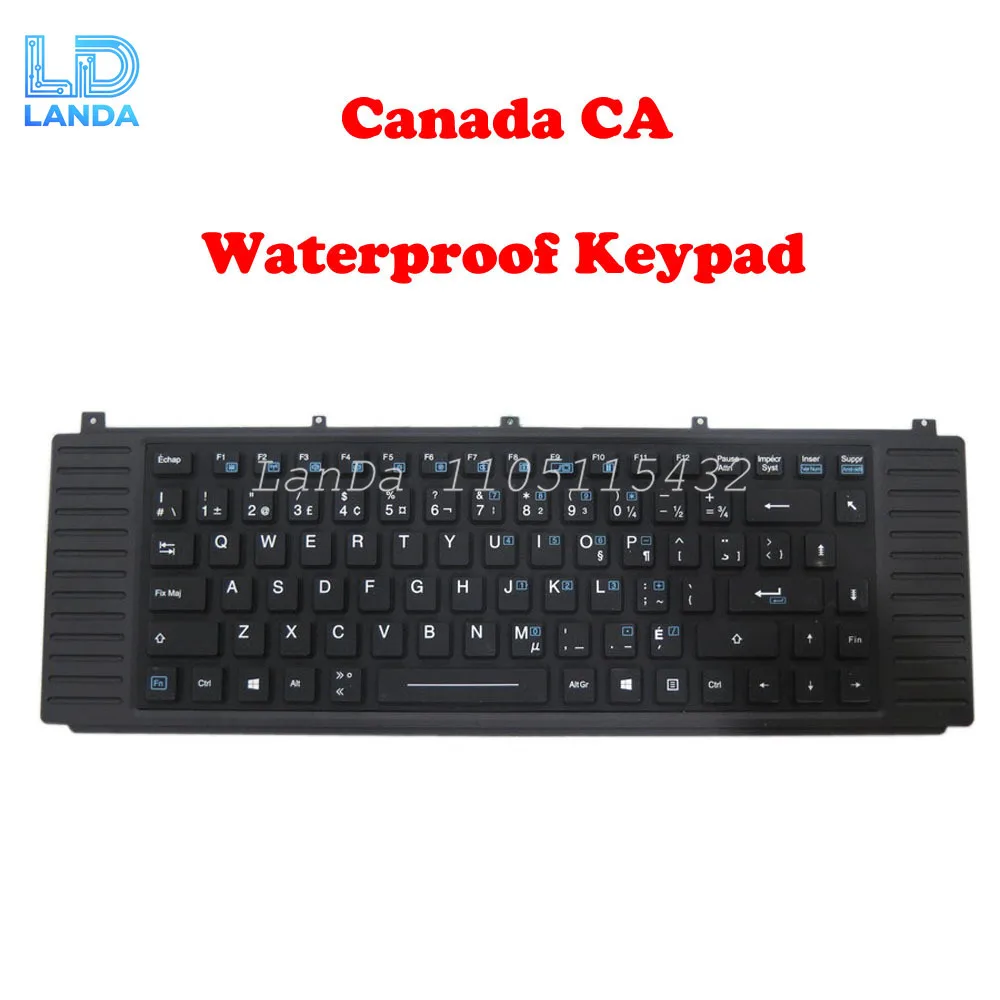X500 Backlight Keyboard For Getac X500 Canada CA Black Frame New (Triple proof waterproof) X500 Series G1 G2 X500G1 X500G2