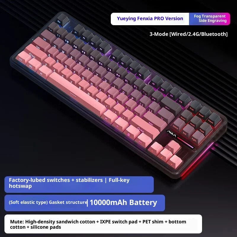 حار الرتيلاء F87pro ثلاثة وضع سماعة لاسلكية تعمل بالبلوتوث مخصصة الرياضة الإلكترونية لايف آلات المكتب لوحة المفاتيح بنين بنات مفاجأة الهدايا #6