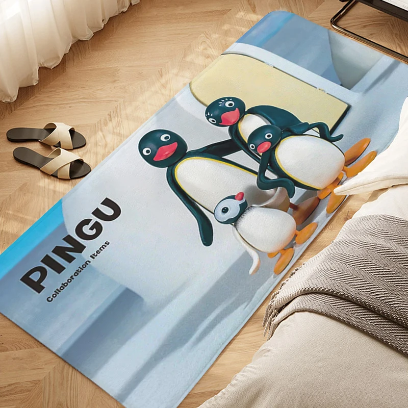 Bedroom Rug Slip-resistant D-Pingu Custom Doormat Entrance Door Balcony Bath Mat Kitchen Floor Carpet Interior Home Decor Items