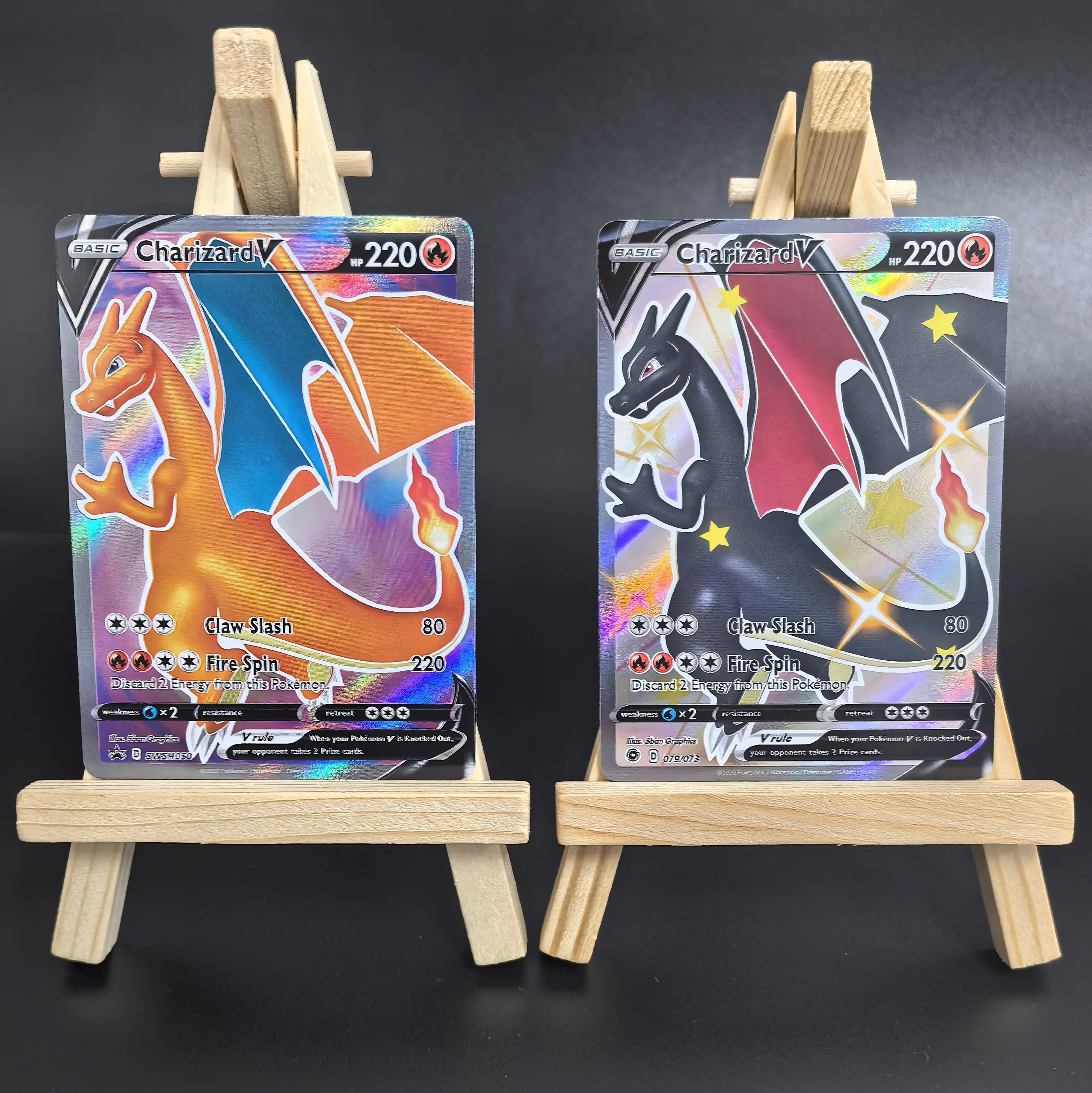 

Коллекционная карта PTCG Pokemon, английская SR S4A, PROMO CHARIZARD V, редкая самодельная карта, классическая игра, аниме-карты, подарочные игрушки