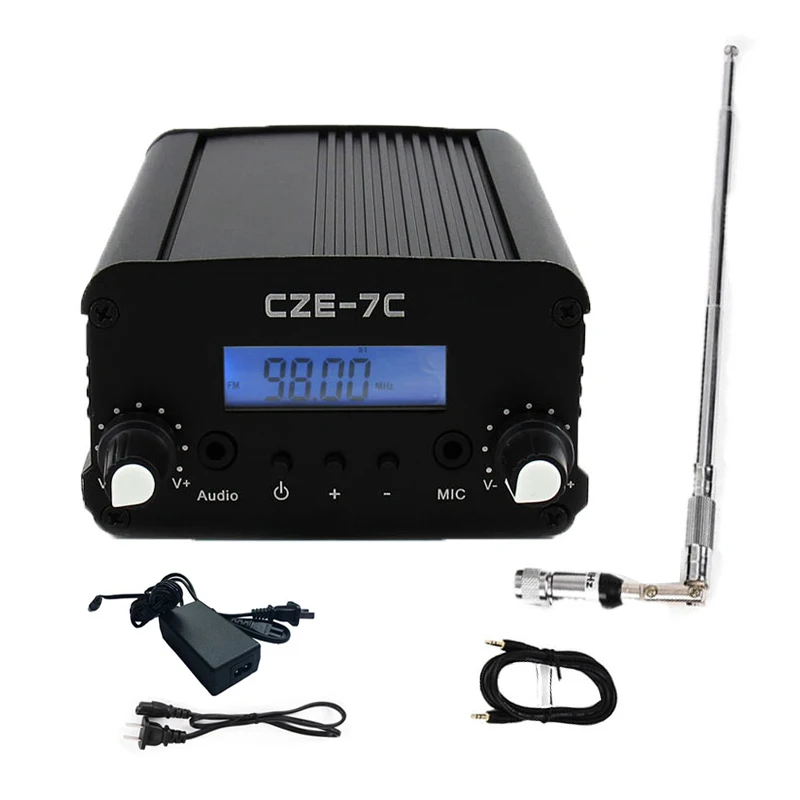 Top! Wireless FM Broadcast Transmitter Stereo Radio Station Campus Amplifier for Drive-in Church Cinemas