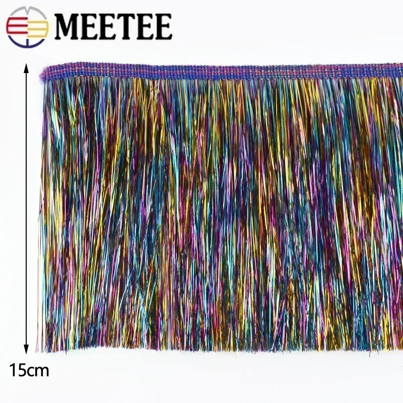 2/5/10Meters 15cm Fringe Tassel Lace Fringes Trim for Latin Dress Stage Clothes Curtains Laces Accessories Christmas Decoration