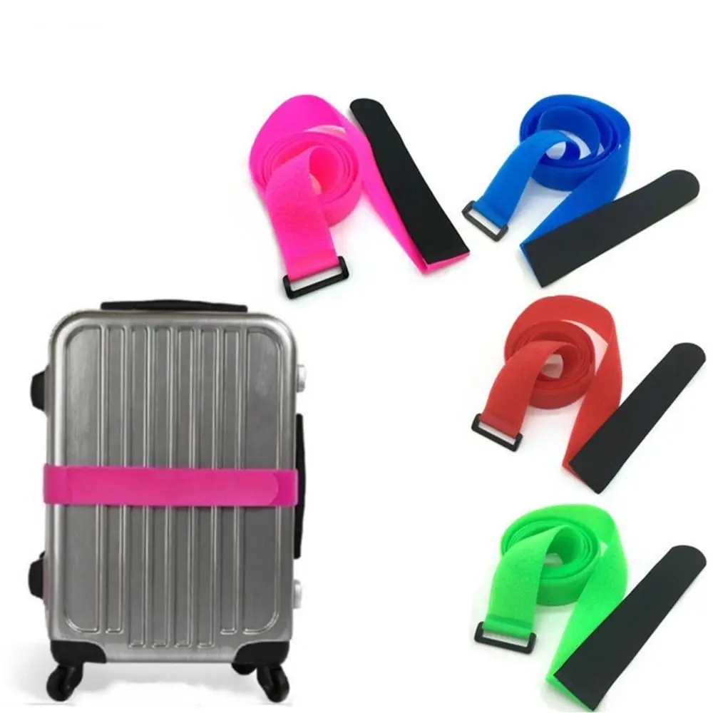 Adjustable Nylon Travel Luggage Elastic Band Luggage Cross Packing Belt Baggage Suitcase Protective Straps Travel Accessories