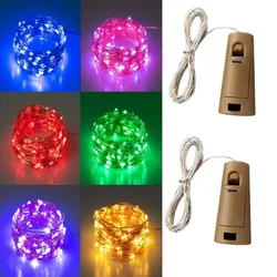 Luces LED para botella de vino con corcho, cadena de luces de hadas para botellas de licor, artesanías, fiesta, boda, decoración de festival, 3M