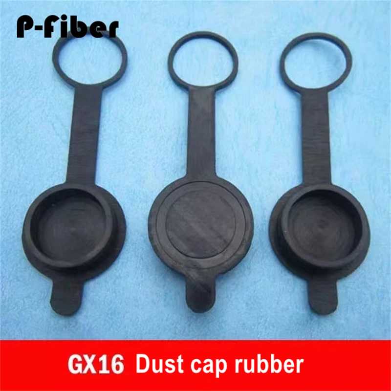 10pcs Aviation plug socket GX16 M16 16mm connector rubber dust cover aviation plug-in protective cap