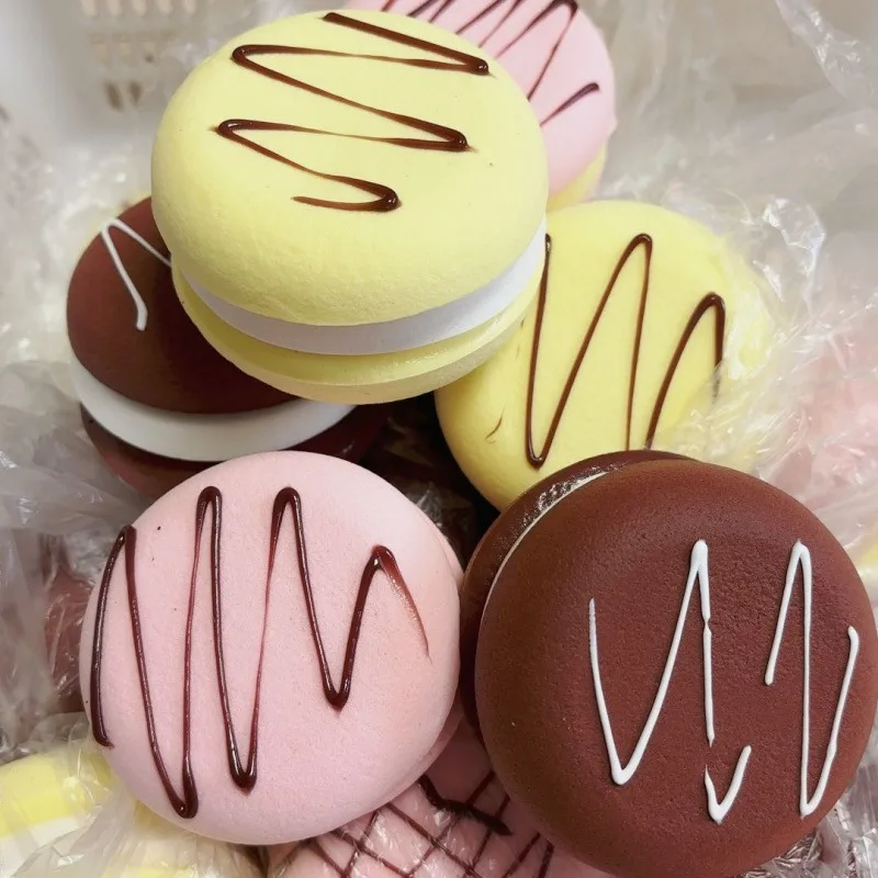 Squishy Simulated Sandwich Cake Squeeze Toy Stress Relief Slow Rising Sensory Fidget for Anxiety ADHDAutism Gift for Kids Adults