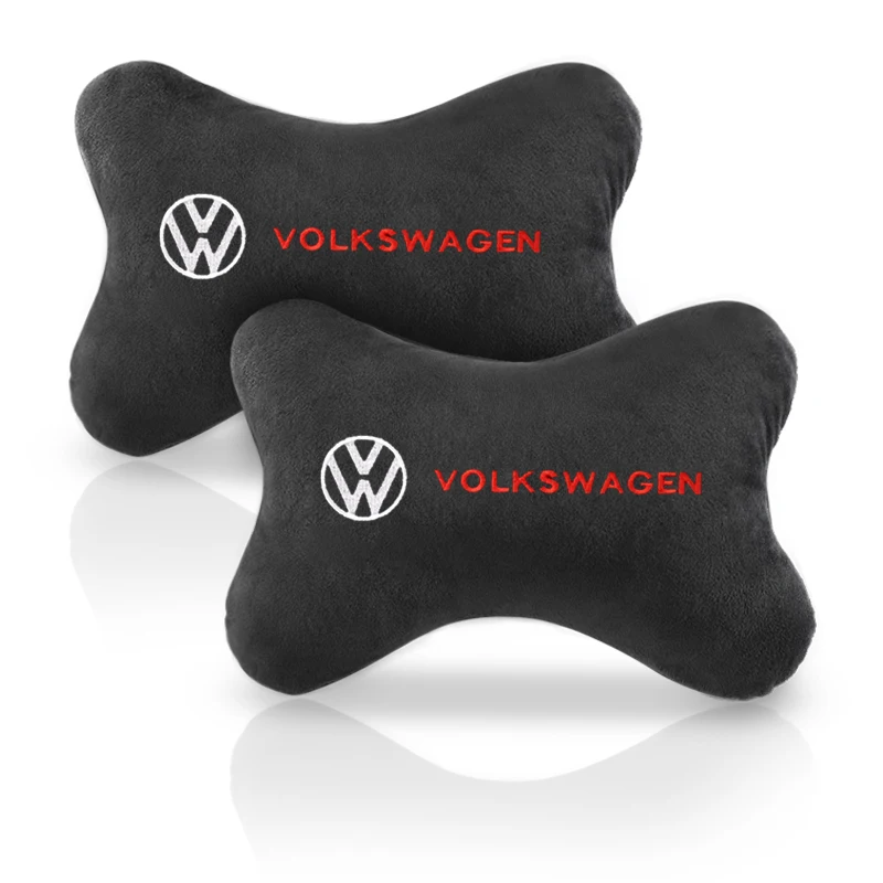 Valve Caps for VW Volkswagen Volkswagen Golf 6 Tiguan Polo Car Seat Head Neck Pillow Car Rest Cushion Headrest Pillow Pad XFE842