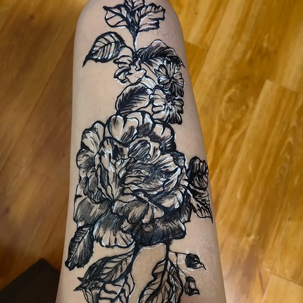 25 جرام أسود/بني/أحمر داكن طبيعي حناء هندية وشم لصق للوشم المؤقت طلاء الجسم كريم فني مخروطي لتقوم بها بنفسك طلاء الوشم الحبر