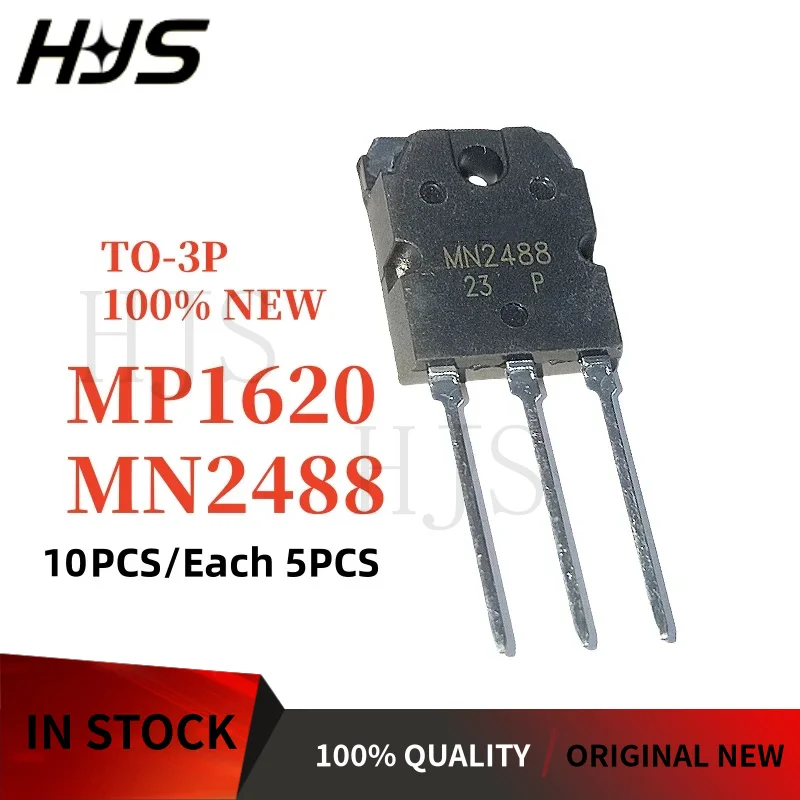 10Pcs/5Pairs Brand New MP1620 MN2488 Power amplifier pairing tube Transistor TO-3P In Stock