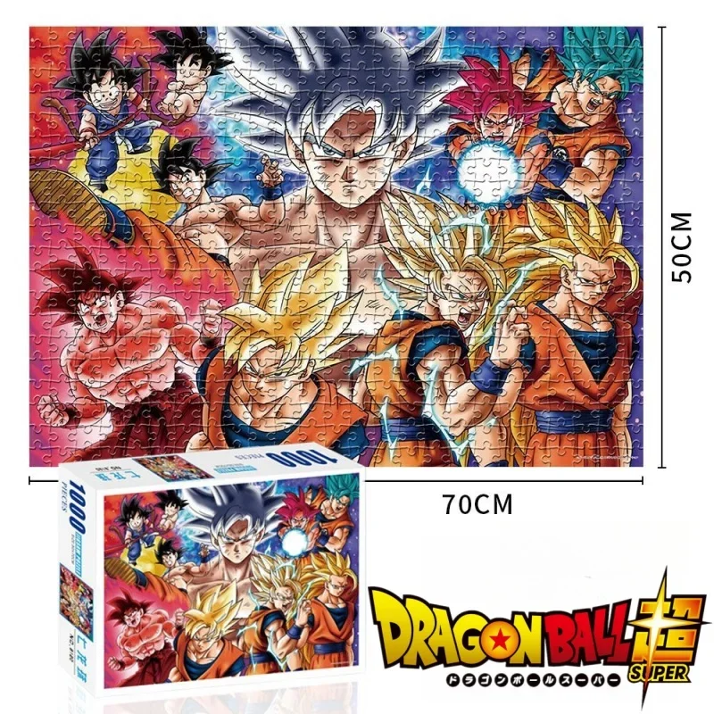 

Dragon Ball Figure Paper Puzzle Anime Cartoon Adult Children Assembled Puzzle Toy Collection Home Decor X-Mas Birthday Gift Toy