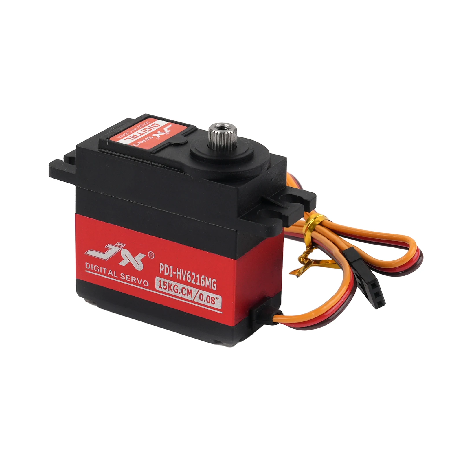 Servo JX 6216MG Servo digital de alto par de 15 kg - 120 °   Metal Gear HV para aviones/coches/brazo mecánico RC (tamaño estándar)
