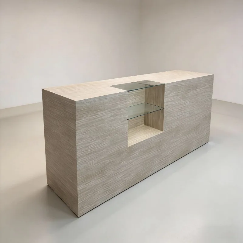 Beauty Vintage Reception Desk Modern Nordic Reception Desk Italian Display Salon Aesthetic Trendy Bancone Commercial Furniture