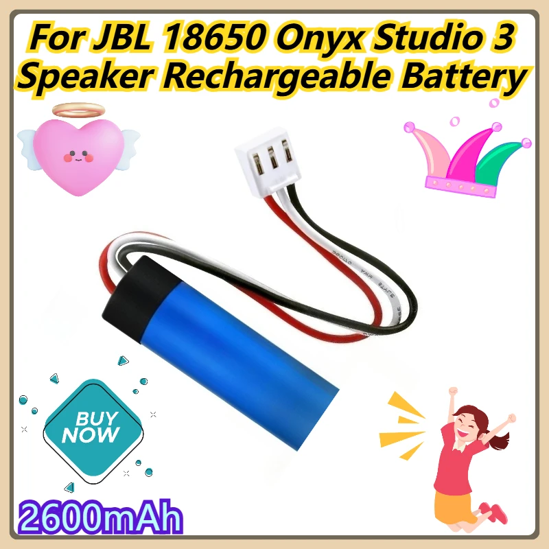 

2600mAh For JBL 18650 Onyx Studio 3 Speaker Rechargeable Battery