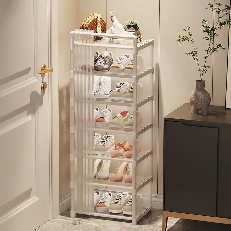 

8Layers Clear Shoe Cabinet Home Living Room Dustproof Sneakers High Heels Slippers Storage Shoe Rack Debris Organizer Rack