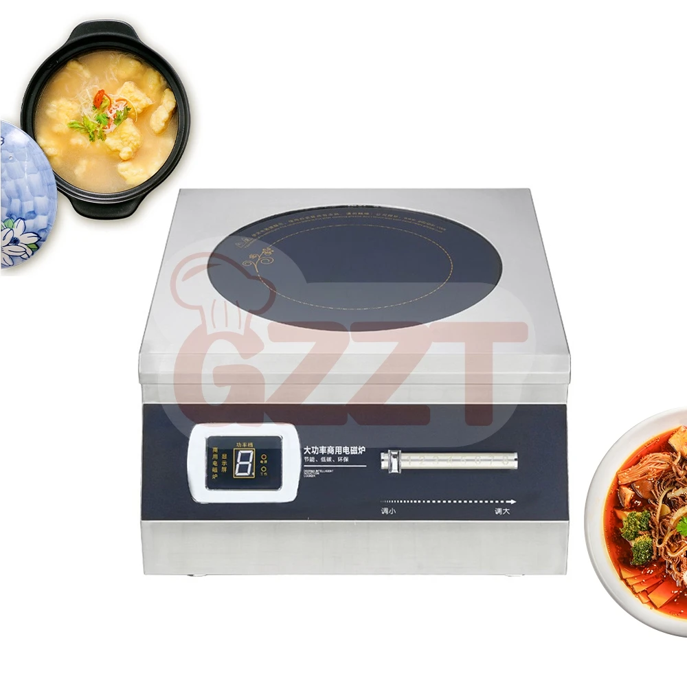 8000 Вт 380 В коммерческая центральная кухня с плоским верхом, индукционная плита, плита, варочная панель, индуктивный нагрев, электрическая индукционная плита 80