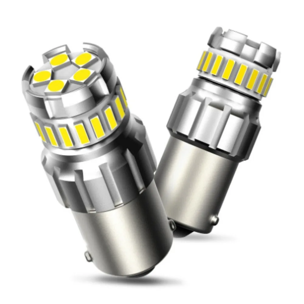 2 قطعة 1200LM Canbus T15 P21W 1156 BA15S LED لمبة لسكودا سوبيرب اوكتافيا 2 2011 2012 2013 كيا ريو النهار تشغيل ضوء DRL مصباح