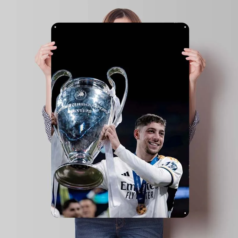 Fede Valverde Custom Metal Signs Sports Poster Home and Decoration Living Room Tinplate Sign for Wall Art Decoration New Decor