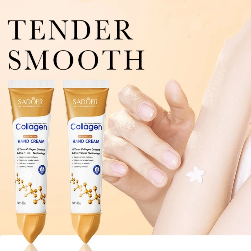 

Bone Collagen Anti Wrinkle Hand Cream Skin Cracked Repair Products Soften Nourish Anti-drying Whitening Moisturizing Exfoliating