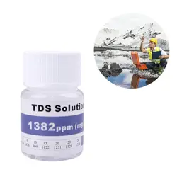 EC TDS Calibration Buffer Liquid Solution 35ppt 84us/cm 1413us/cm 12.88ms/cm 1389ppm 25ml Standard Solution Test Meter