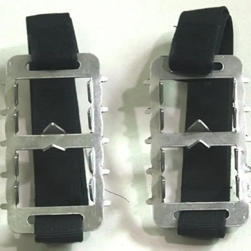 Schnees pitzen für Schuhe rutsch feste Schuh Eis klampen Schnees chuh greifer 2x Eis klampen für Schuhe und Stiefel Schnee Eis Winter Wanderschuhe