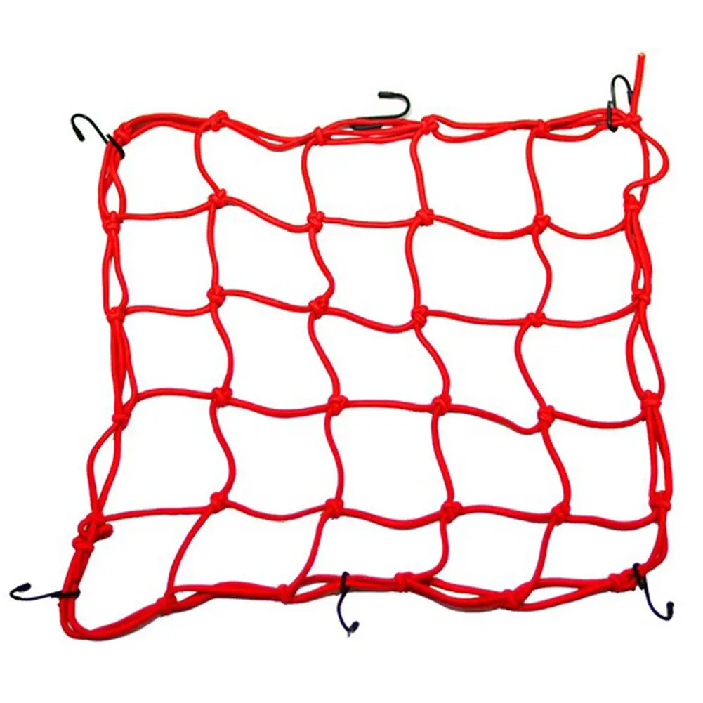 Motorcycle Luggage Net Mesh Cargo Shockproof Stretches With Ample Room Super-stretchy Accessories Hooks Motorbike