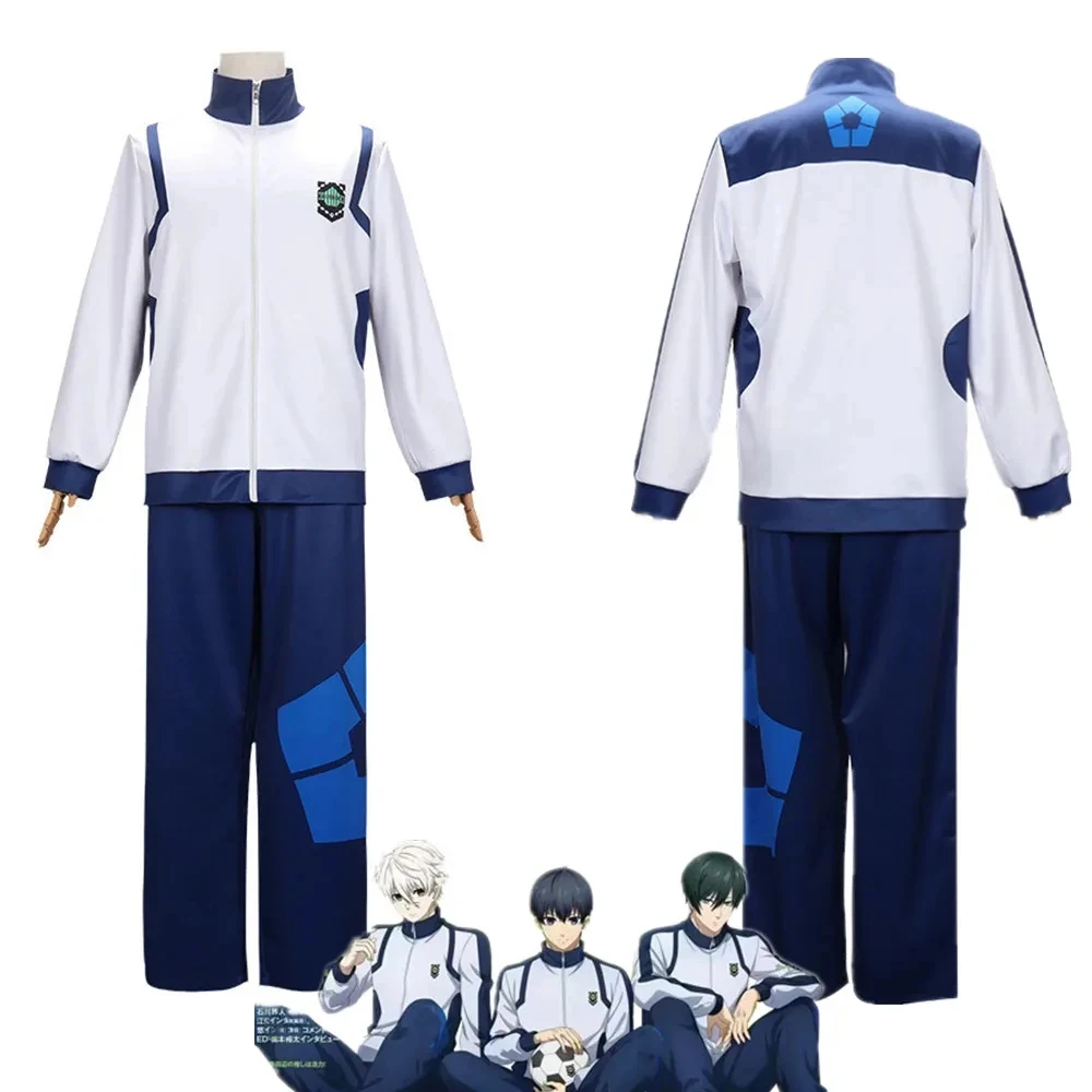 Anime BLUE LOCK Cosplay Costume Seishiro Nagi Isagi Yoichi Cosplay BLUELOCK SportswearTracksuit School Uniform Suit Halloween