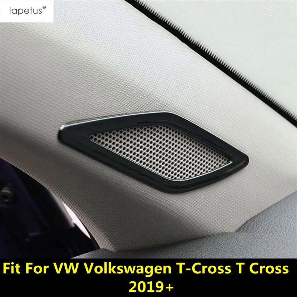 Car Front Pillar A Speaker Tweeter Sound Frame Decoration Cover Trim Accessories For VW Volkswagen T-Cross T Cross 2019 - 2023