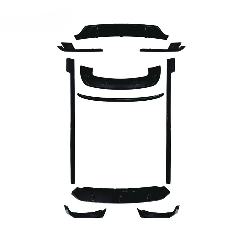 

FOR BMW X7 Black Warrior : Front spoiler, center , wing, side skirts, rear lip, G07 small body kit modification