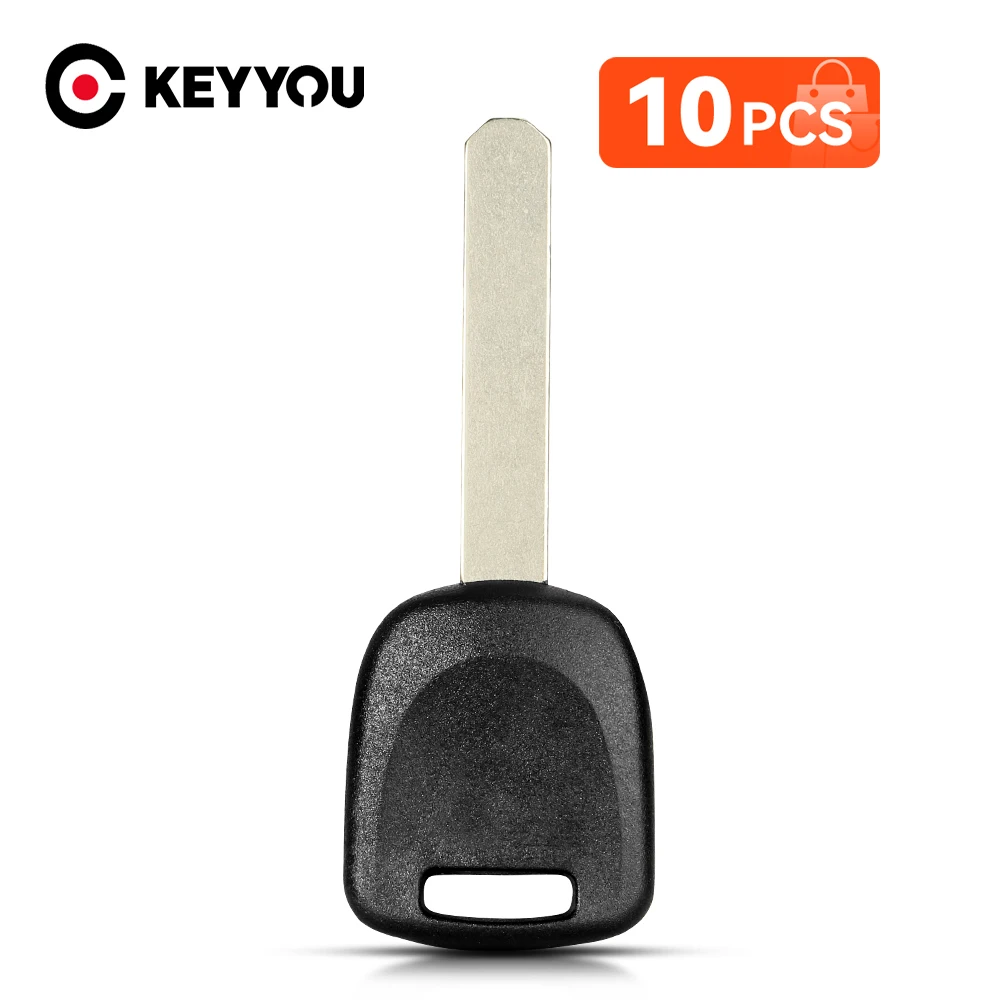 

KEYYOU 10PCS Ignition Car Key Shell For Honda Accord Civic CRV HON66 Blade Transponder Empty Key Shell Without Chip