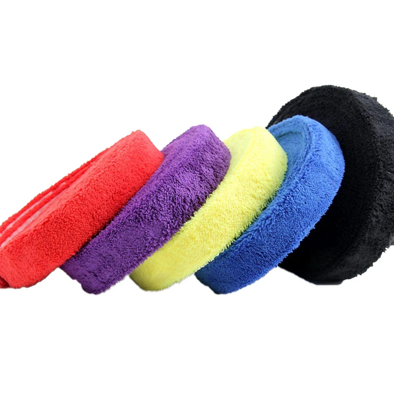 1 Reel 10M Towel Glue Grip Badminton Tennis Racket Overgrips Non-Slip Sweat Band Grip Tape Replacement Wrap Sweatband 10Mx3.2cm