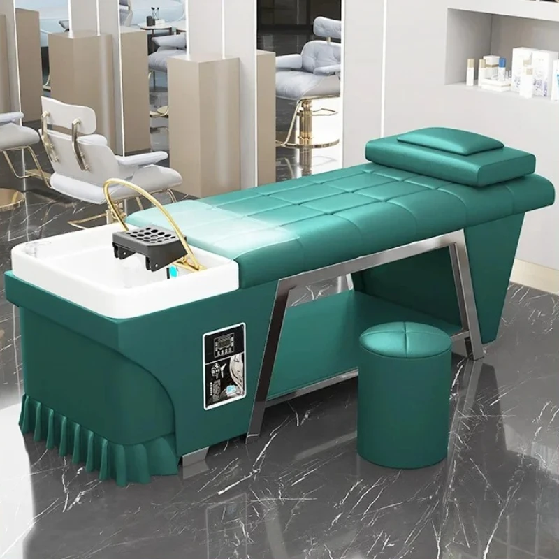 

Premium Smart Shampoo Bed Circulation Hair Salon Head Spa Massage Table Stylist Spa Commercial Lavar Cabeza Trendy Furniture