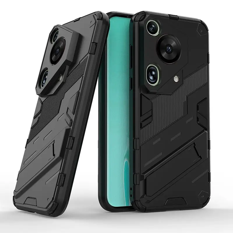 

For Huawei Pura 80 Pro Plus Case Shockproof Armor Magnetic Holder Phone Cases For Huawei Pura 80 Ultra Silicone Back Cover