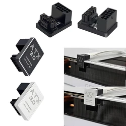 ATX3.0 12VHPWR 12+4Pin Male-Female 180 Degree Turn Connector Pcie5.0 RTX4080/4090 Graphics Card 600W Power Supply Cable Adapter