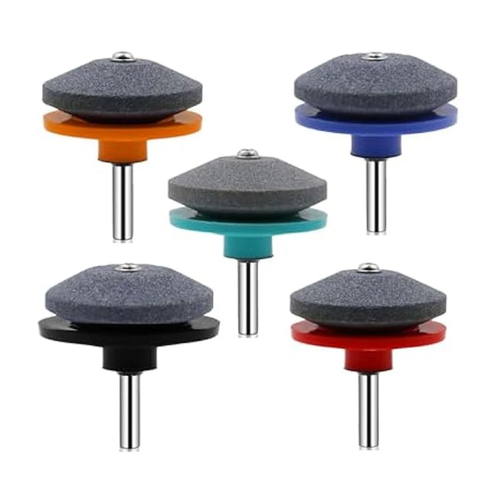 

A98E-5Pcs Lawnmower Dull Blade Sharpener,Lawn Mower Blade Sharpener Kits,Universal Blade Sharpeners For Lawn Mowers