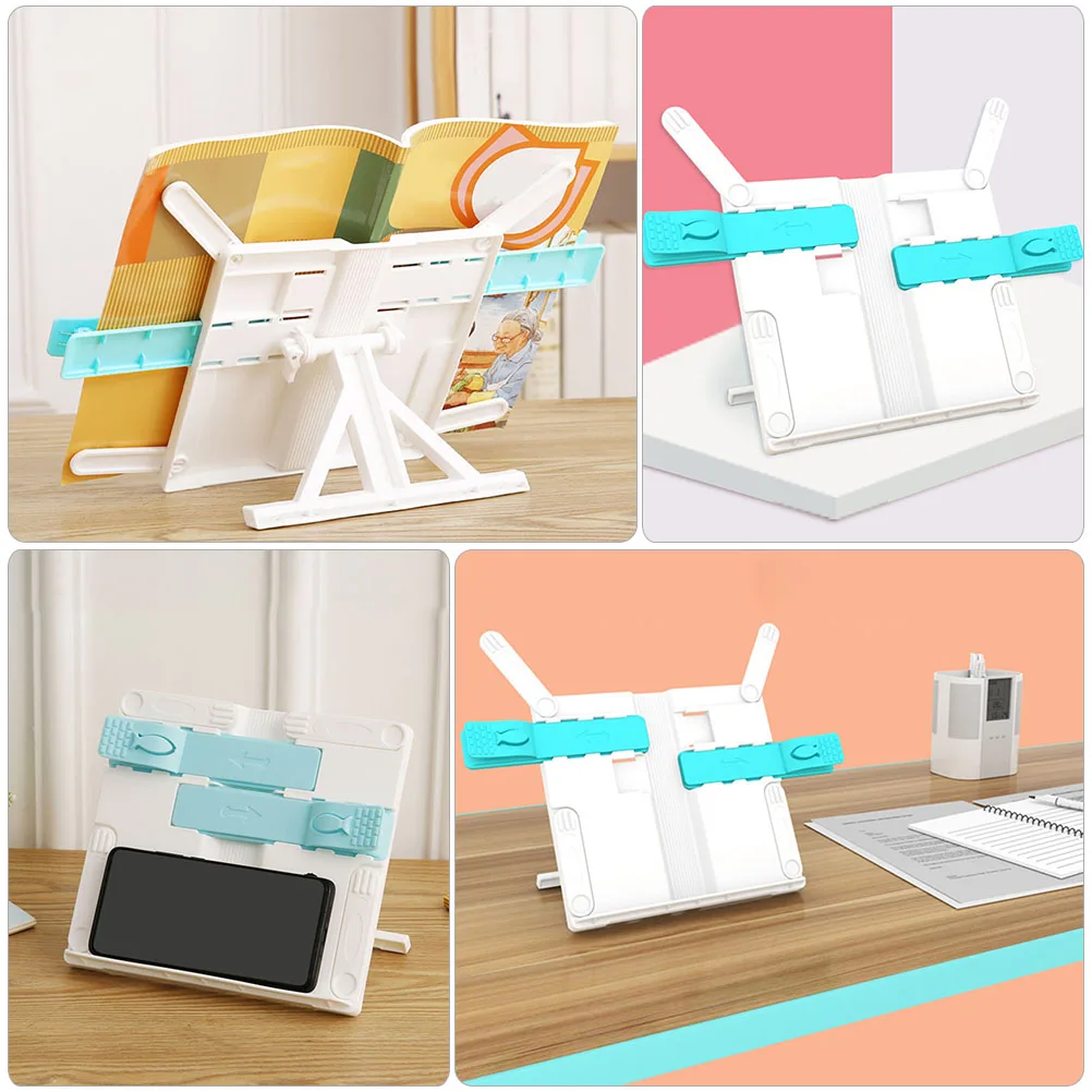 

's Reading Rack Book Holder Adjustable Stand Retractable Folding Students