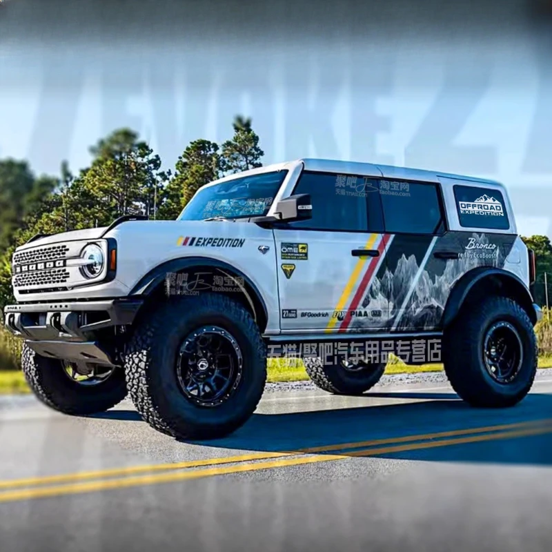 ملصق فينيل للسيارة ديكور خارجي للجسم ملحقات ملصقات رياضية مخصصة لسيارة فورد برونكو
