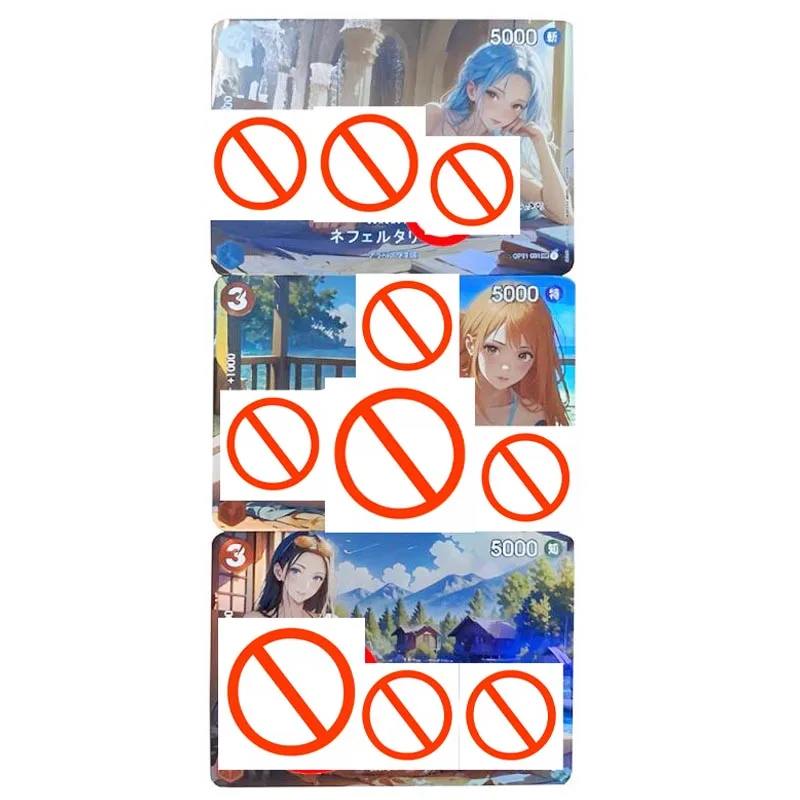 

Набор из 3 шт. DIY-карточек One Piece OPCG: Нами, Нефертари Д. Виви, Нико Робин. Цветные коллекционные карточки для аниме-игр.