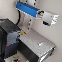 50W Raycus Fiber Laser 30W Metal Marking Cutting Machine 40W 30W CO2 Wood Laser Engraver with Rotary Axis for Gold Steel Cutter