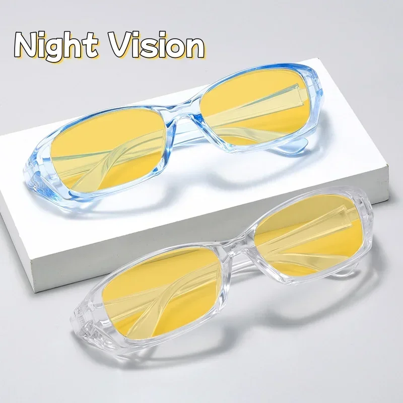 New Fashionable Anti Blue Light Night Vision Goggles Windproof Sand Pollen Flat Light Goggles Computer and Mobile Phone Goggles