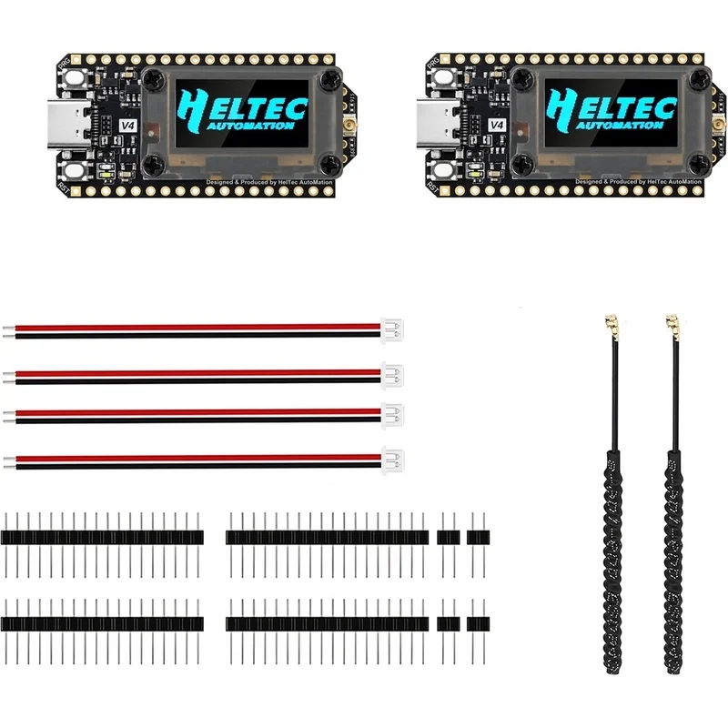 Super Sale 2PCS Heltec WiFi LoRa 32 V4-R8 Dev-Board ESP32-S3R8 SX1262 LoRa Node 0.96inch OLED WiFi BLE for Meshtastic and LoRa