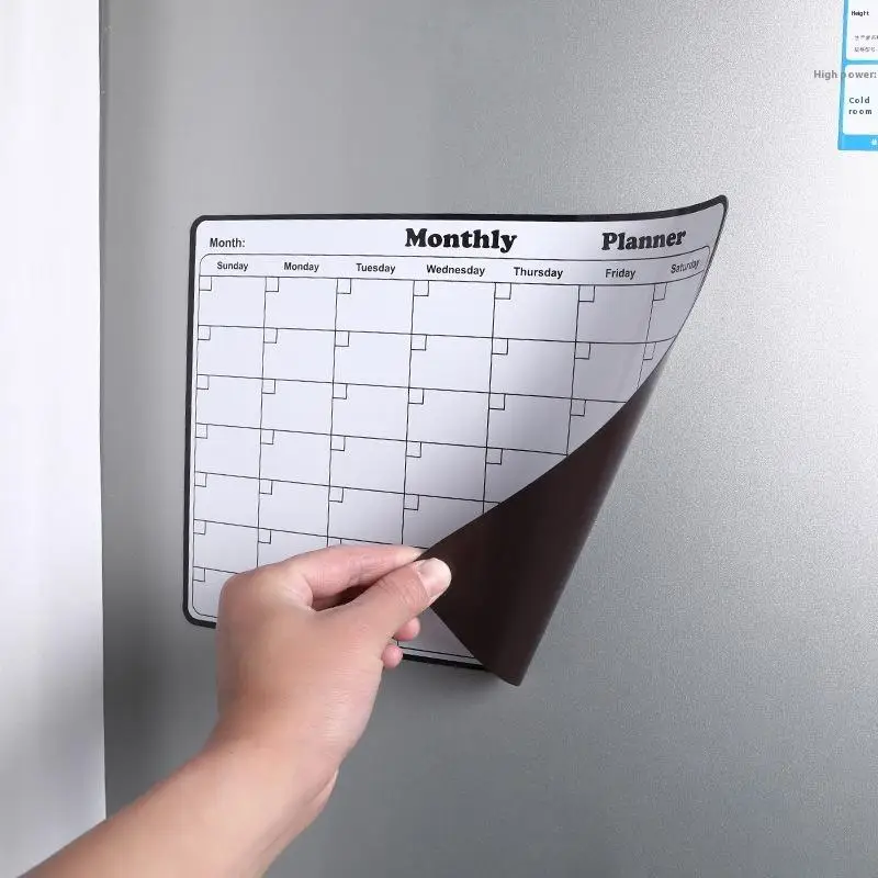 Elegante calendario magnetico cancellabile a secco - Agenda mensile versatile per frigorifero - Organizzazione e arredamento facili da cucina