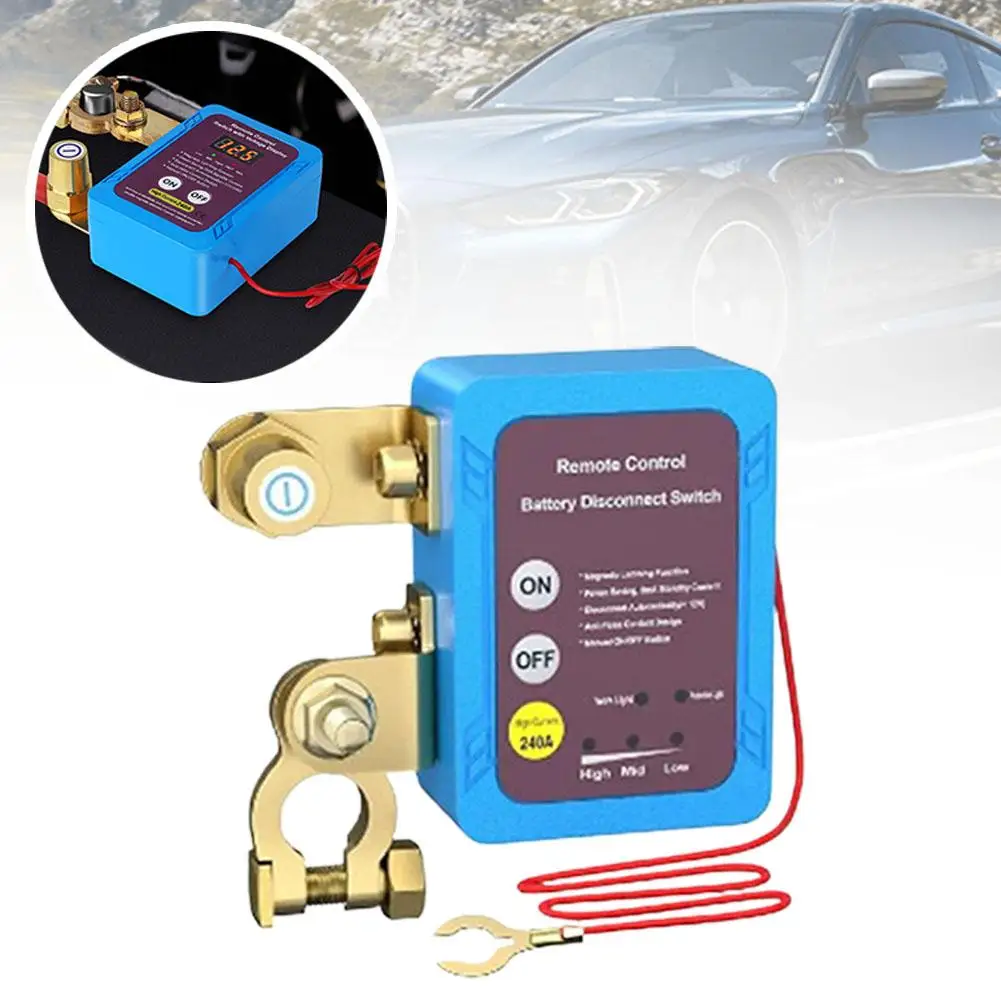 Truck Sedan Universal 12V24V High Current Battery Breaker Anti Run Protection Switch Intelligent Remote Control Power Cut Off