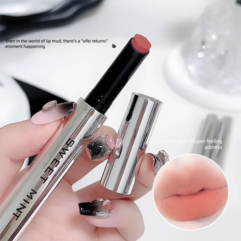 SWEET MINT Soft Lip Mud Velvet Matte Not Easy To Fade Autumn And Winter No Makeup Whitening Lipstick Pen