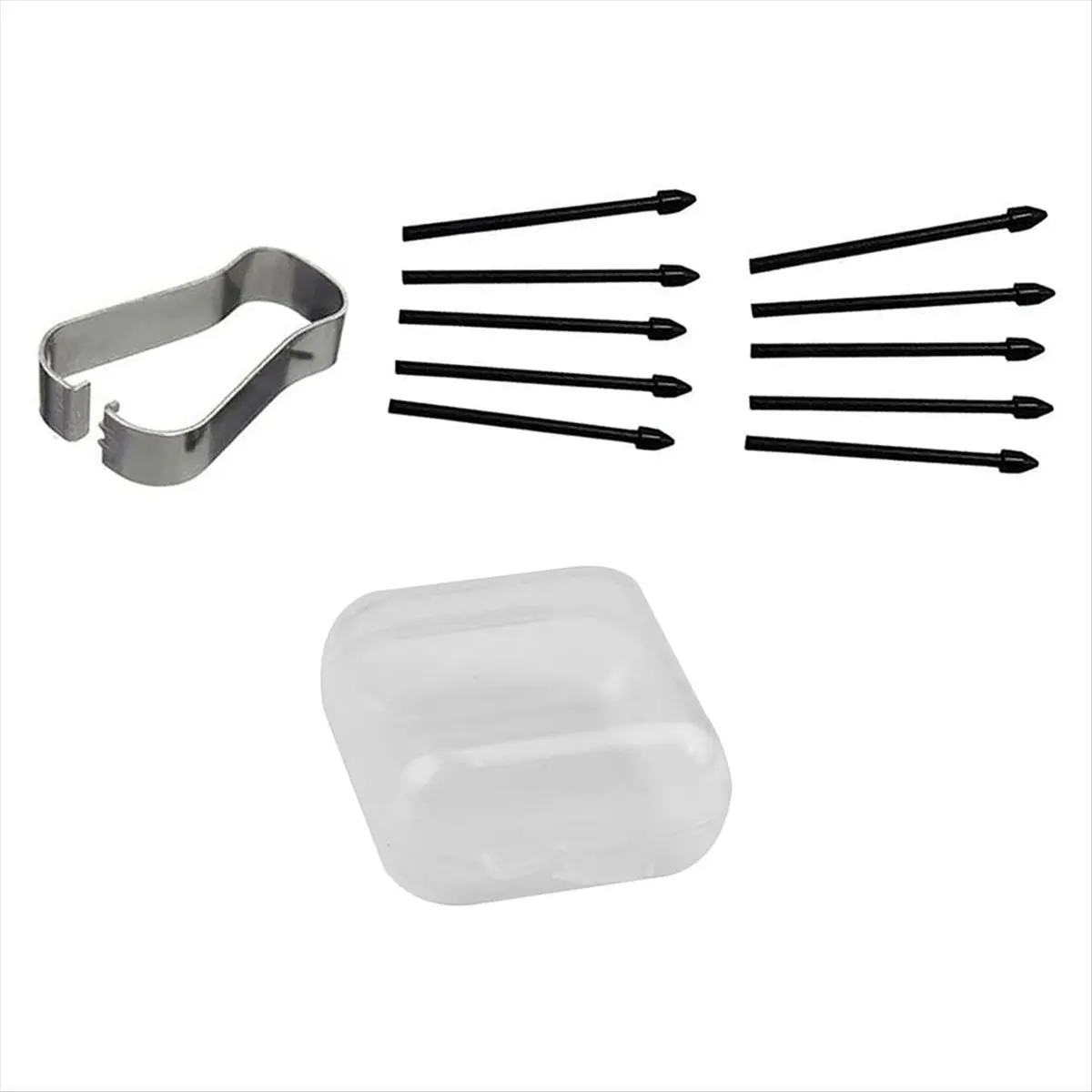 ABYA Replacement Tips for 2, Pen Tips for Marker 1/2 Pen Nibs (10PCS) with Tool Black