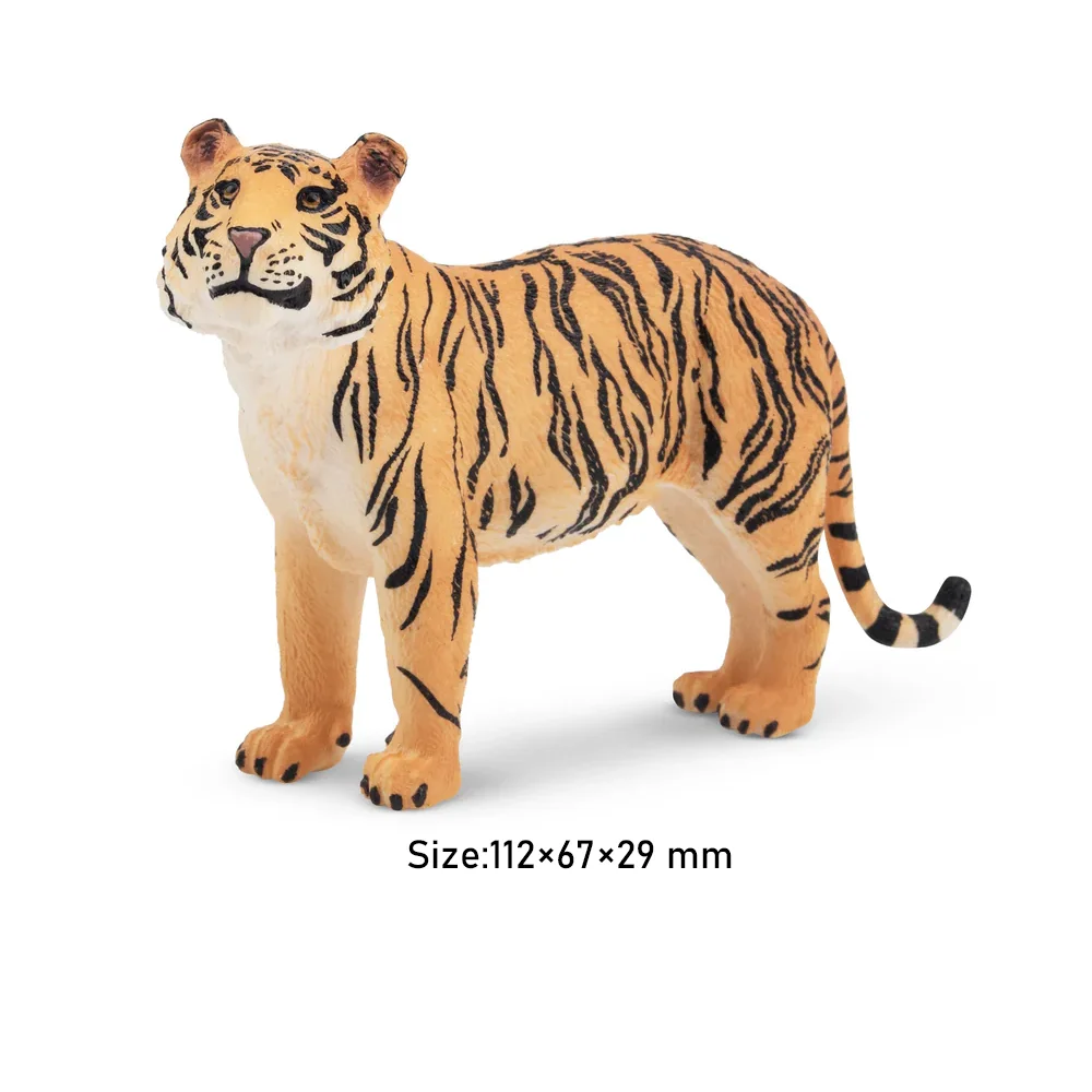 โมเดลสัตว์ป่า แมวเสือตัวเมียยืน ของเล่นจำลอง ของสะสม ชุดของขวัญสำหรับเด็ก
